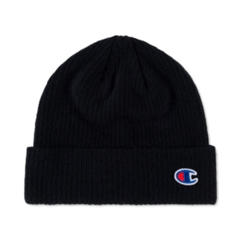 Champion Mens Logo Beanie Black One Size OS