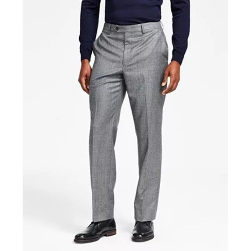 Lauren Ralph Lauren Men's Dress Pants Flannel Classic-Fit 36 x 34 Black White