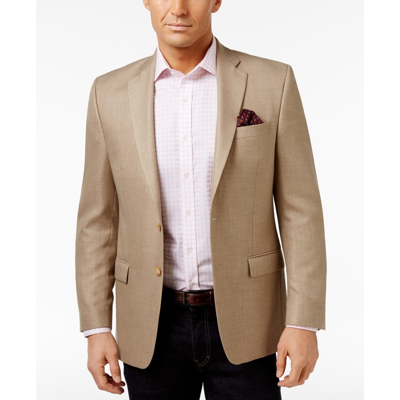 Lauren Ralph Lauren Men's Sport Coat Classic-Fit Tan Neat UltraFlex 38R