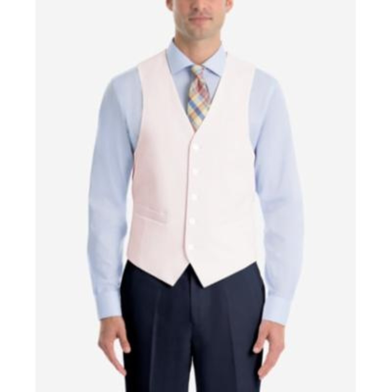 Lauren Ralph Lauren Men's UltraFlex Suit Vest Classic-Fit Pink 2XL
