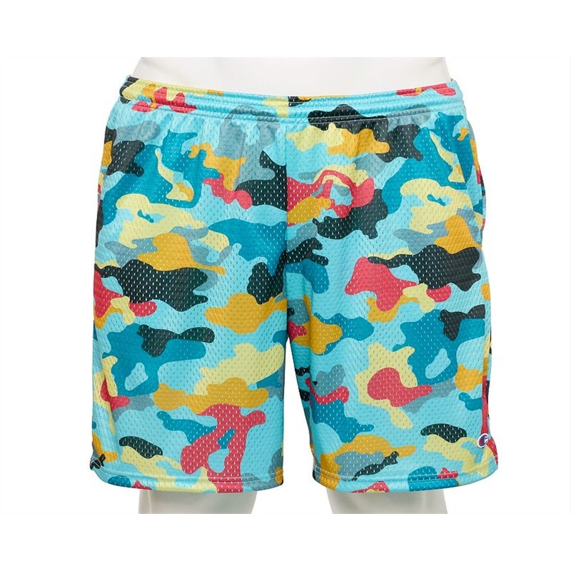 Men's Champion Camo Mesh Shorts Size Large  Green