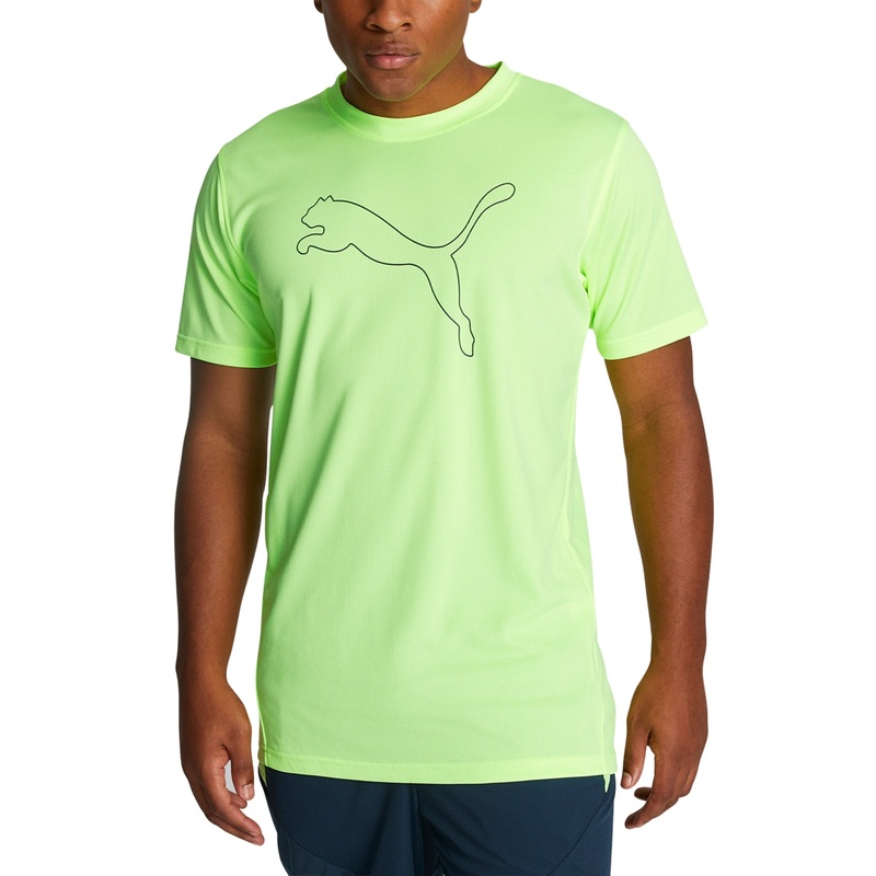 Puma Men's Performance Cat T Shirt Yellow Size Large