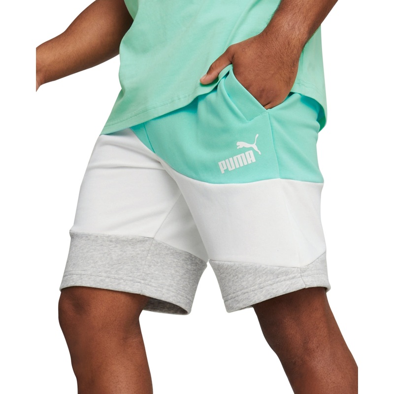Puma Men's Power Colorblocked 9" Fleece Shorts Small