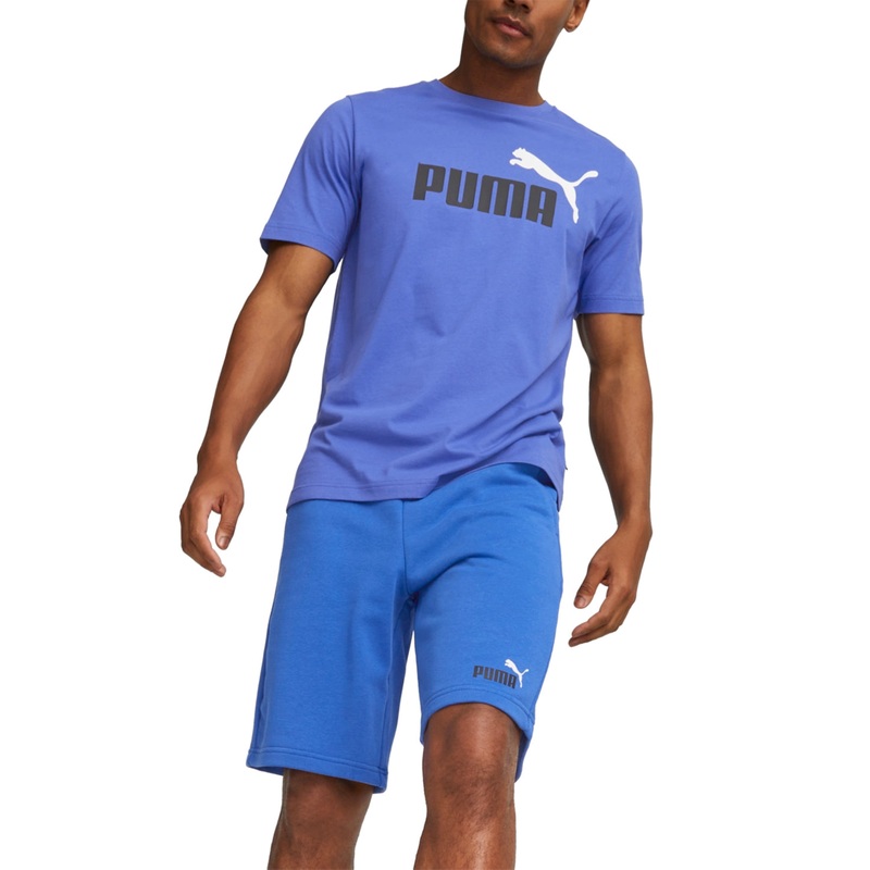 Puma Mens Essential Logo T Shirt Royal Sapphire Blue  Medium