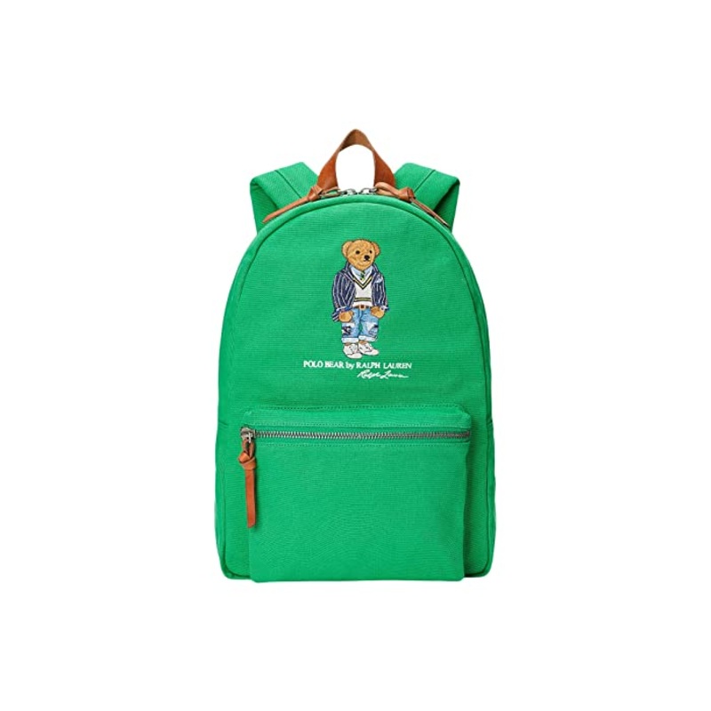 Ralph Lauren Polo Bear Canvas Backpack Green