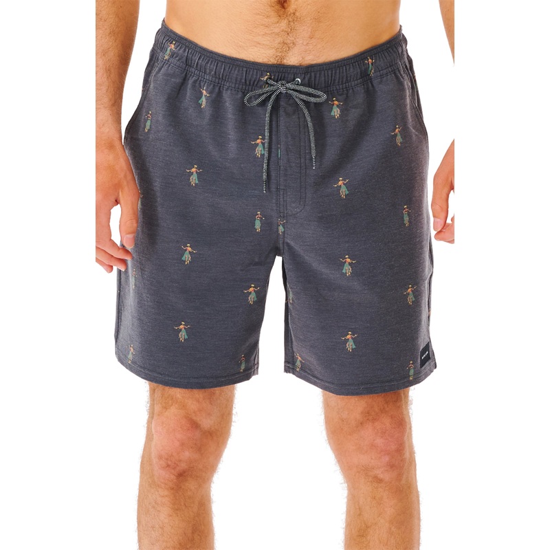 Rip Curl Mens Hula Beach Volley Shorts Washed Black XL