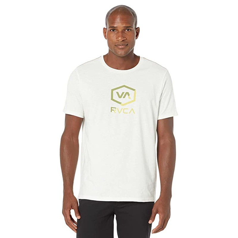 RVCA Mens Short Sleeve Shifted T Shirt  Antique White XL