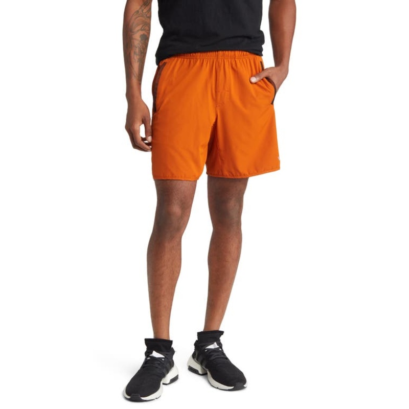 RVCA Mens Yogger Stretch 17"  Shorts Dark Amber 2XL