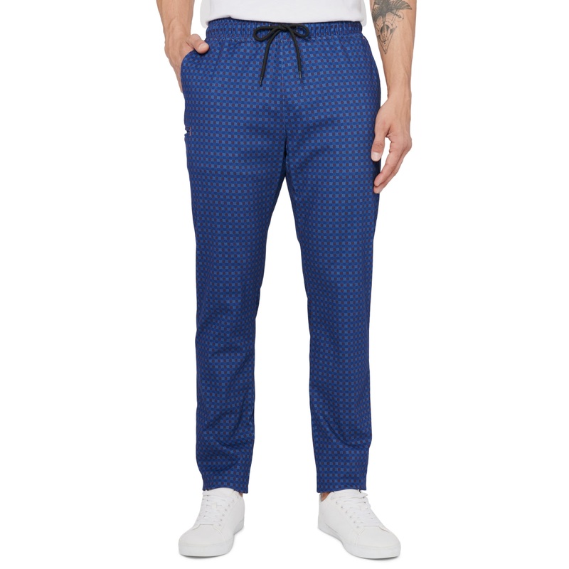 Tallia Mens Straight Fit Stretch Casual Pants Blue 2XL