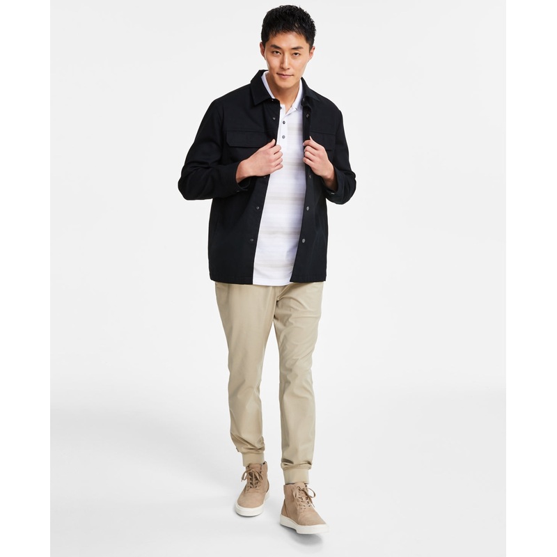 Alfani Men's Regular-Fit Tech Jogger Twill Pants Large