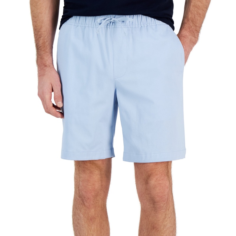 Alfani Mens Drawstring Shorts Light Blue Small