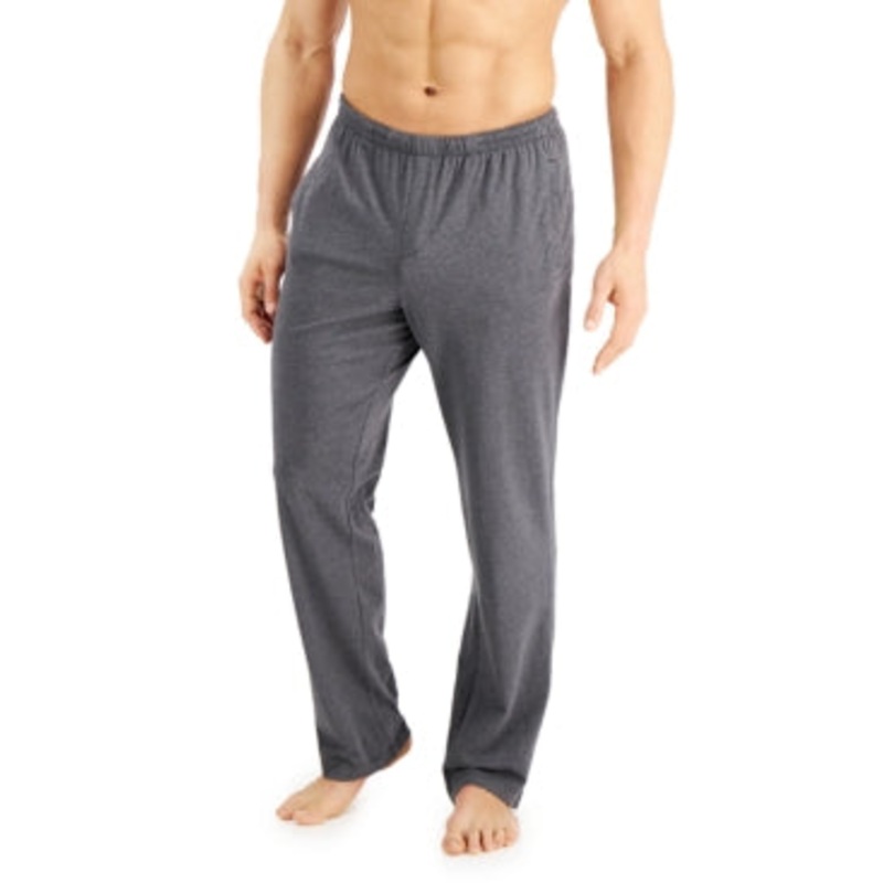 Alfani Mens Quick Dry Pajama Pants Grey Large