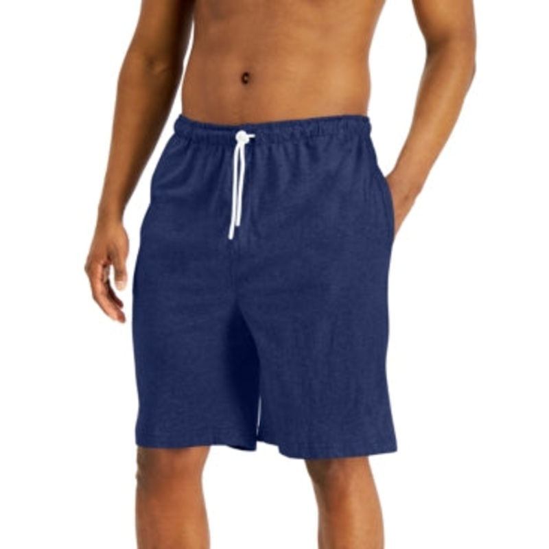 Club Room Mens Pajama Shorts Blue Small