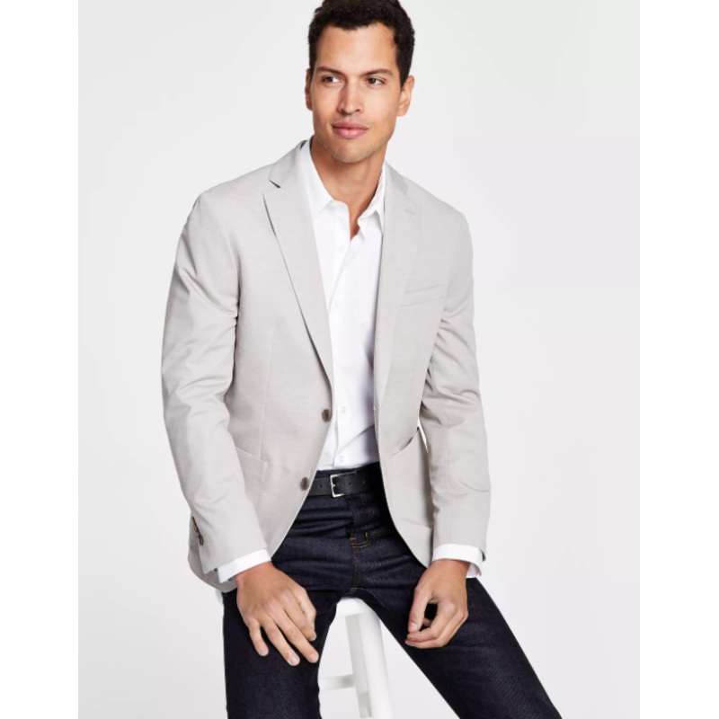 Bar III Men's Slim-Fit Solid Blazer Light Tan 36S