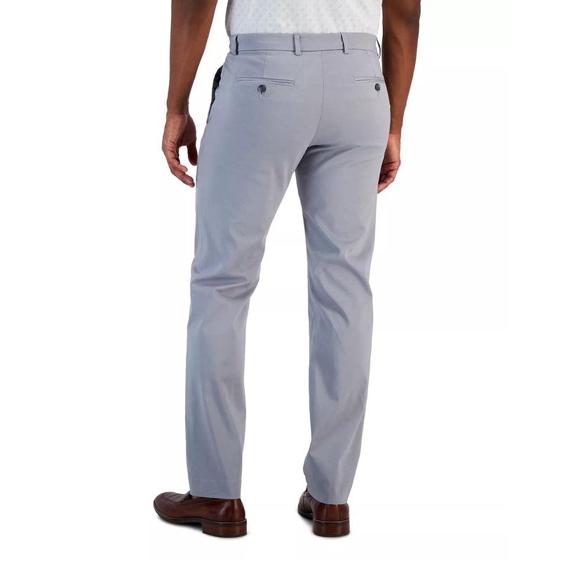 Perry Ellis Portfolio Mens Slim Fit Dress Pants Light Grey 31 x 32
