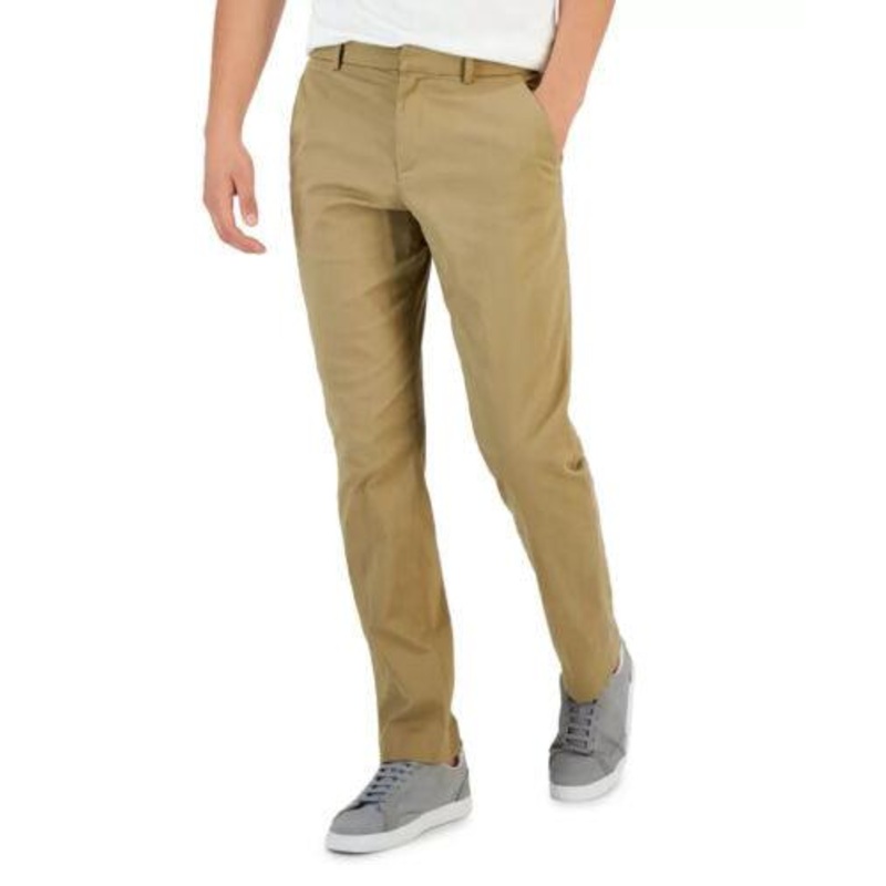 Perry Ellis Portfolio Slim Fit TAN Dress Pants 34 x 29