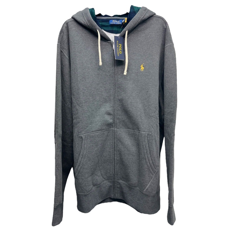 Polo Ralph Lauren Men's RL Fleece Full-Zip Hoodie Sweatshirt Small Grey