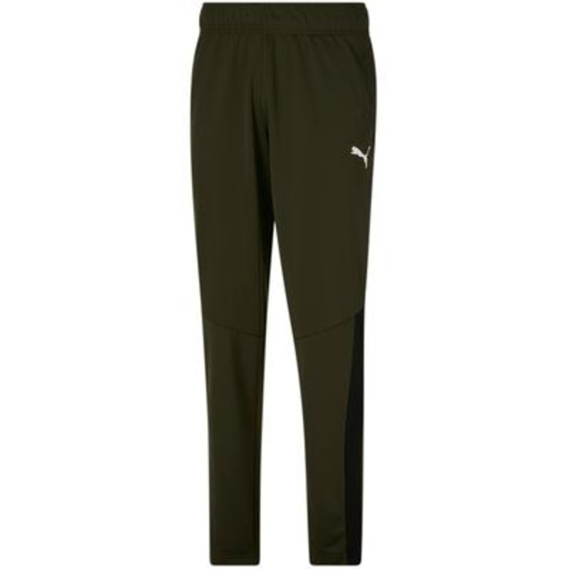 Puma Mens Contrast 2.0 Side Stripe Tiger Logo Track Pants Green 2XL
