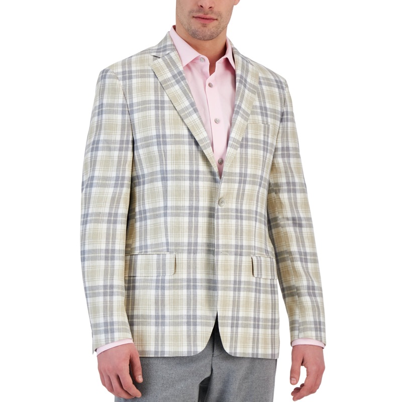 Ralph Lauren Men's Classic-Fit UltraFlex Blazer 40S Cream