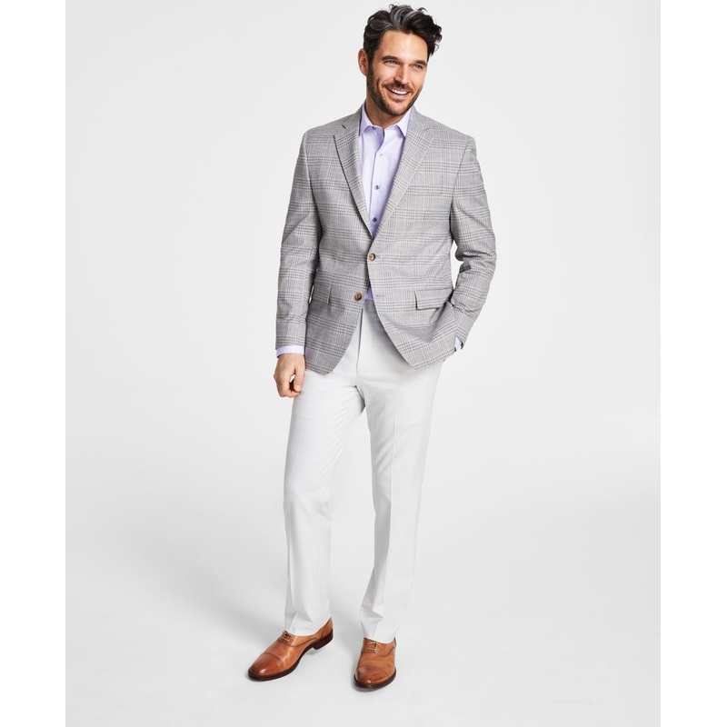 Ralph Lauren Men's UltraFlex Stretch Oatmeal Grey Suit Jacket 40R