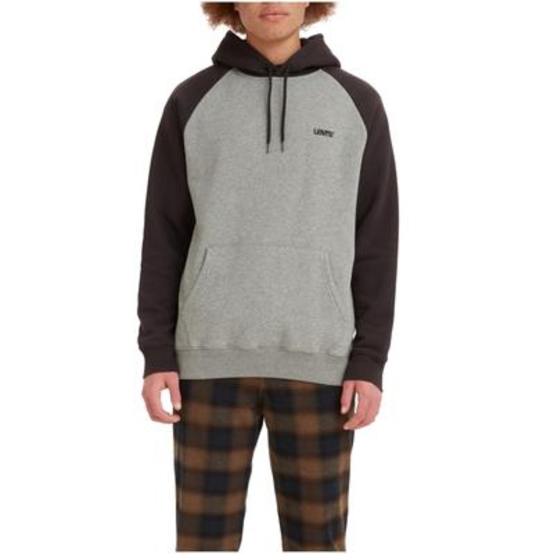Levi's Men's Varsity Raglan Hoodie Grey Small