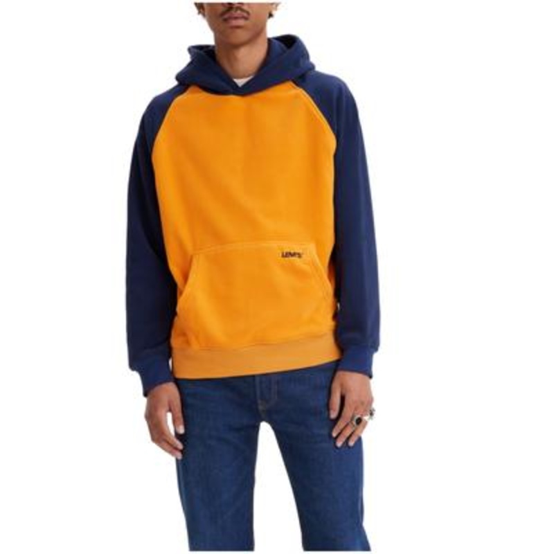 Levis Mens Toasty Color Blocked Chalet Naval Academy Blue Yellow  XL