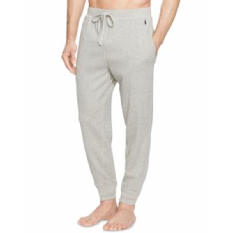Polo Ralph Lauren Mens Waffle-Knit Sleep Joggers Grey 2XL