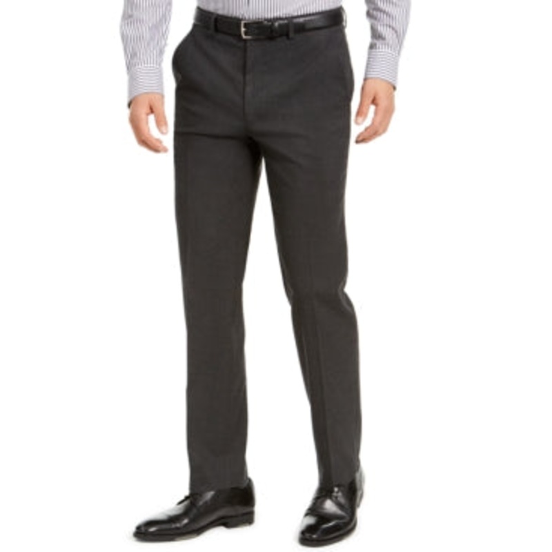 Alfani Mens Classic-Fit Stretch Black Charcoal 34 x 30