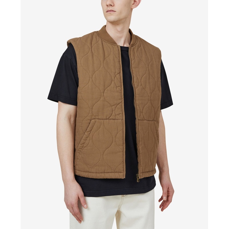 Cotton On Men's Tan Work Wear Vest Large