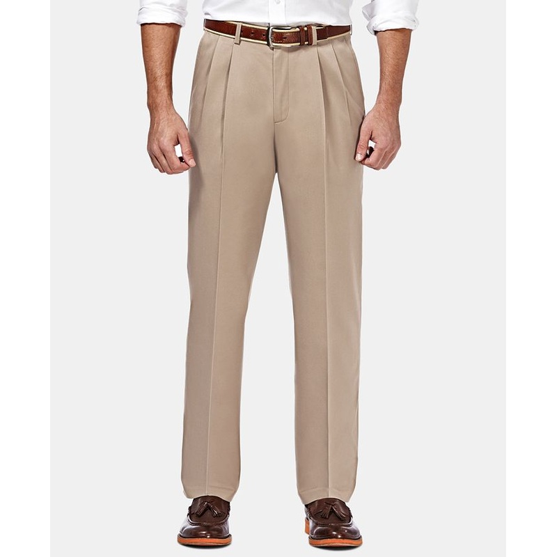 Haggar Men's Premium No Iron Khaki Pants 42 x 32