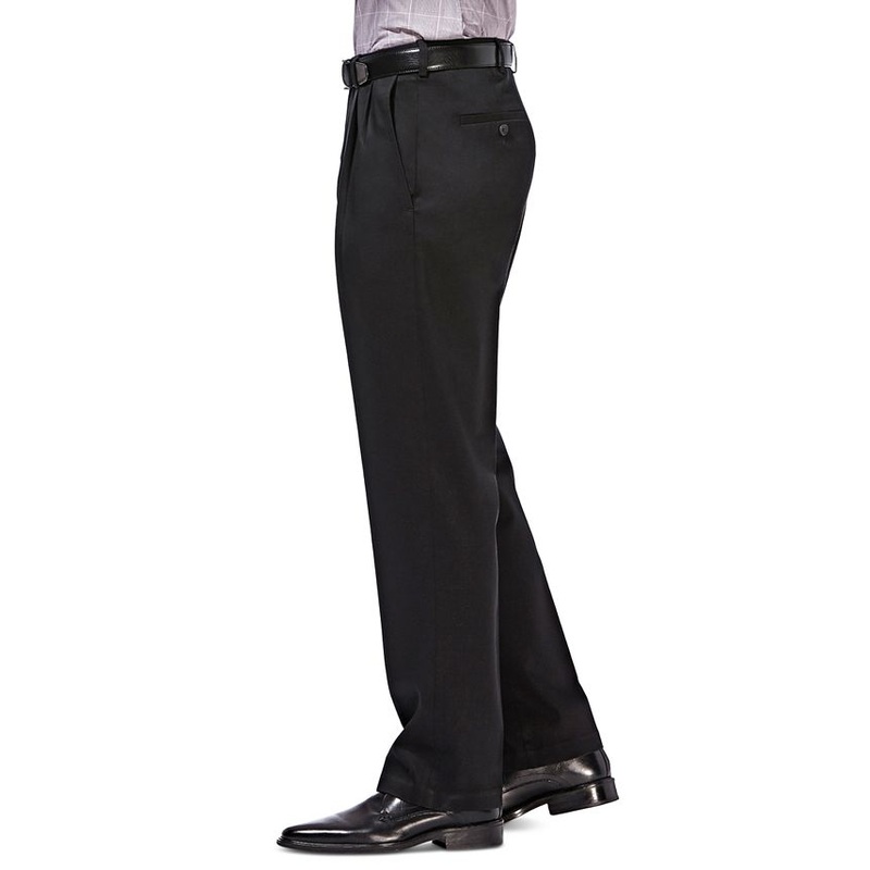 Haggar Men's Premium No Iron Khaki Pants Classic Fit 42 x 32