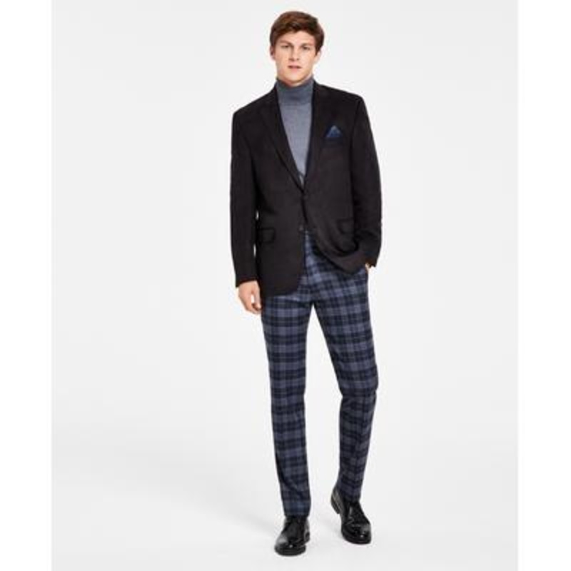 Lauren Ralph Lauren Men's Classic-Fit Suede Blazer Black 41R