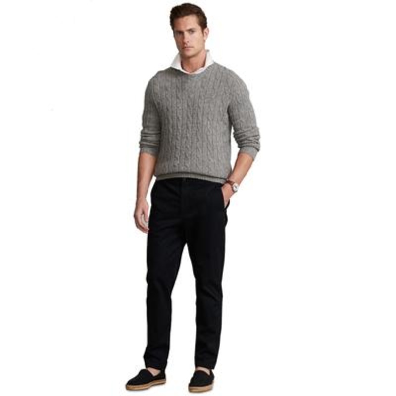 Polo Ralph Lauren Men's Relaxed Fit Polo Prepster Twill Pants Black 2XL