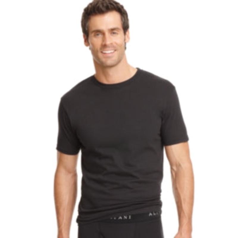 Alfani Crew Neck Shirts 3 pack BLACK Medium