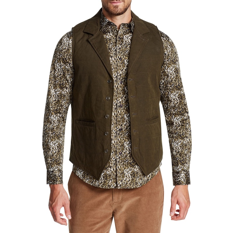 Brooklyn Brigade Mens Tofino Olive Vest Large