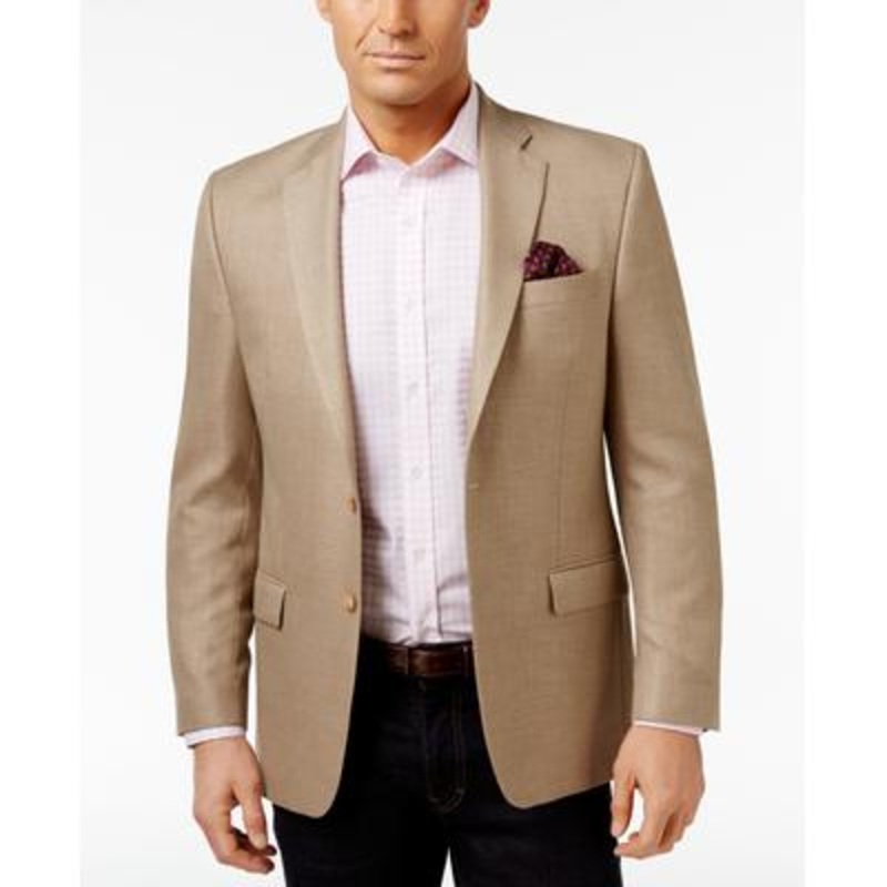 Lauren Ralph Lauren Mens Classic Fit Blazer Tan 43R