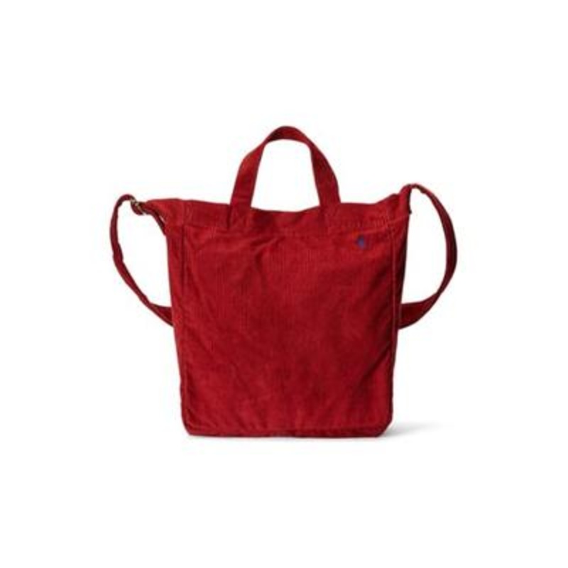 Polo Ralph Lauren Red Corduroy Tote Bag