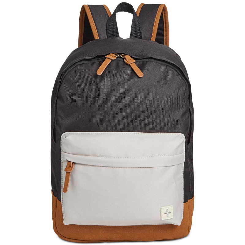 Sun Stone Men's Riley Colorblocked Backpack Black