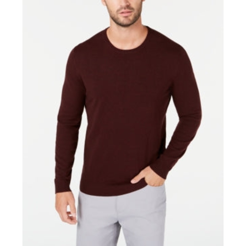 Alfani Men's Small Port Heather Crewneck Sweater