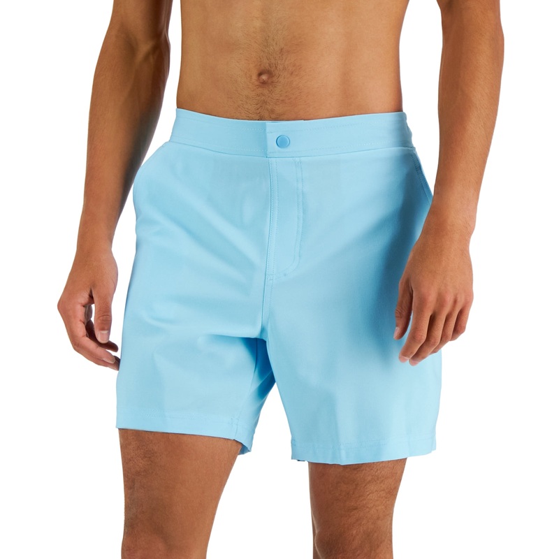 Club Room Men's Beach to Boardwalk Swim Trunks Basin Blue XL