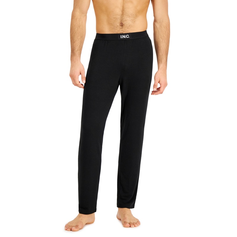International Concepts Mens Black Pajama Pants Medium