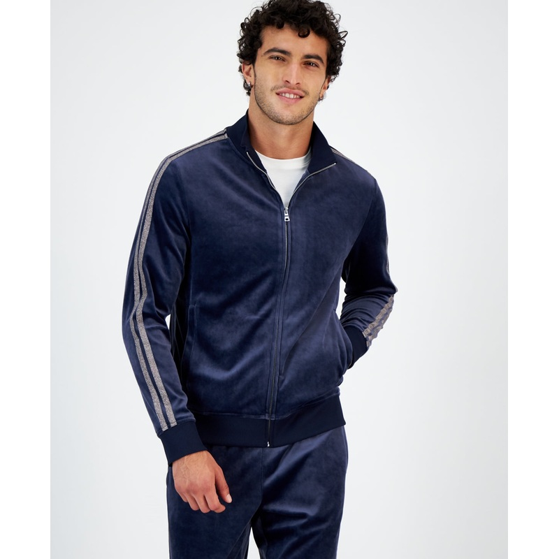 International Concepts Mens Regular-Fit Taped Full-Z Basic Navy XL