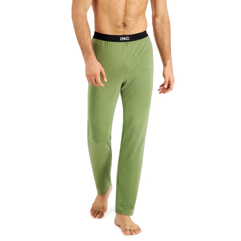 International Concpets Mens Green Pajama Pants Size Large