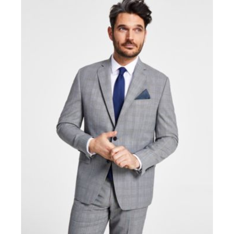 Lauren Ralph Lauren Mens UltraFlex Classic Fit Mens Suit Jacket White Black 50L