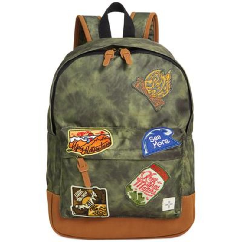 Sun Stone Riley Patchwork Backpack Green Male