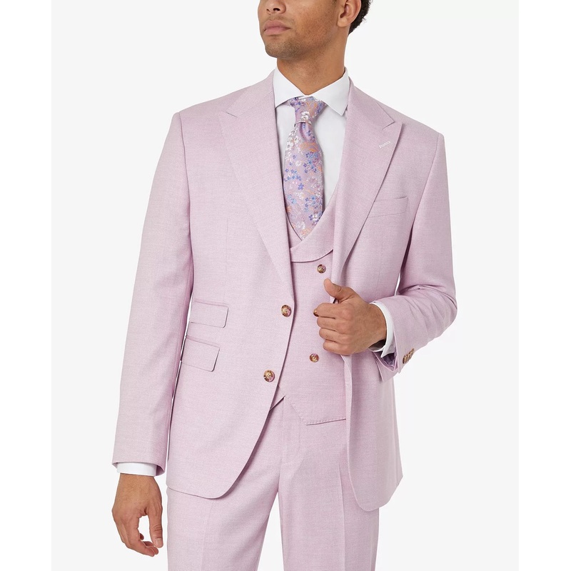 Tayion Collection Mens Pink Suit Jacket Size 46R