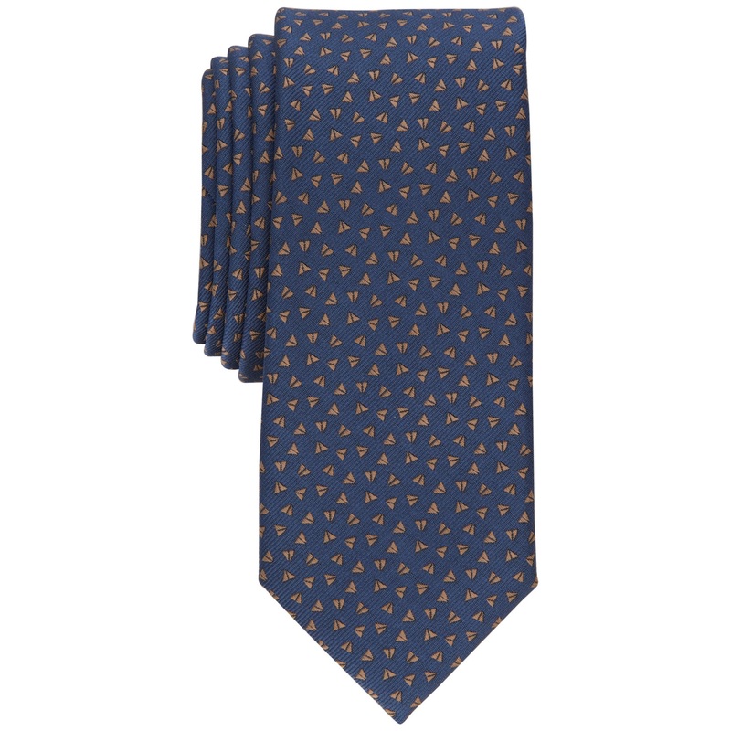 Alfani Mens Necktie  Blue Dust Slim Tie OS One Size