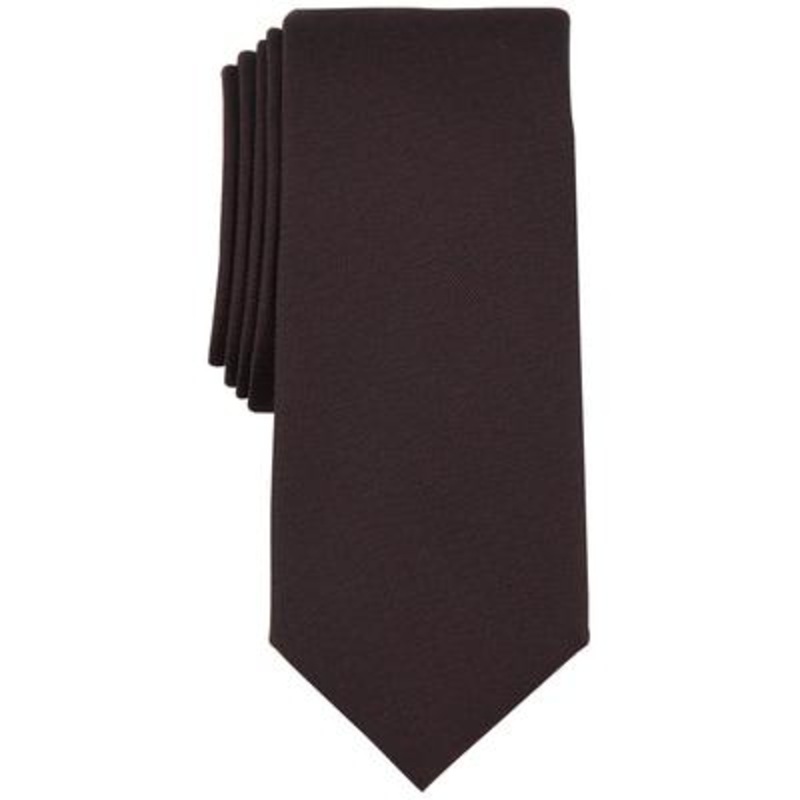 Alfani Mens Necktie Roseau Solid Red Tie