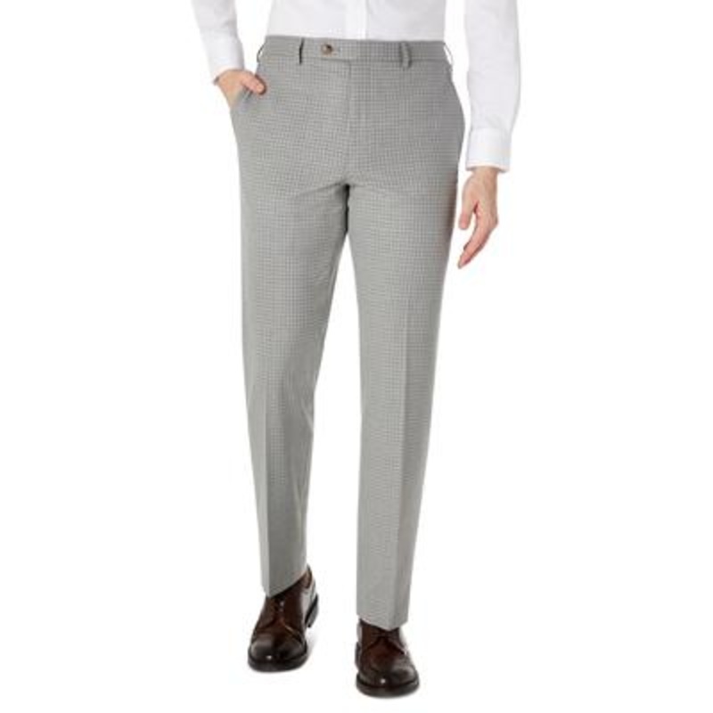 Lauren Ralph Lauren Mens Plaid Pants Grey 32 x 32