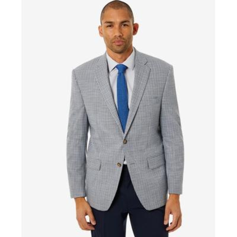 Lauren Ralph Lauren Mens UltraFlex Suit Jacket Grey Blue 44L